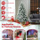 Costway Artificial Xmas Tree Flocked Christmas Tree with Pine Needles 7