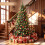 Costway Pre-lit Christmas Tree Artificial Xmas Tree with 1072 Branch Tips 5