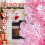 Costway Pink Flocked Pencil Christmas Tree Hinged Artificial Fir Xmas Tree 7