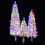 Costway Artificial Christmas Tree Set Flocked Xmas Tree Set 4