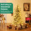 Costway Artificial Christmas Tree Flocked Xmas Tree w/820 PVC Branch Tips 8