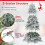 Costway Pre-Lit Artificial Christmas Tree Hinged Snow Flocked Xmas Tree 9