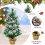 Costway Snow Flocked Pine Artificial Christmas Tree Pine Cone Xmas Decoration 5