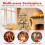 Costway Pre-Lit Artificial Christmas Tree Hinged Snow Flocked Xmas Tree 10