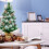 Costway Snow Flocked Pine Artificial Christmas Tree Pine Cone Xmas Decoration 6