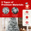 Costway 180 cm Artificial Christmas Tree Pre-lit Hinged Xmas Tree 6