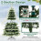 Costway Artificial Hinged Xmas Tree with 350 LED Lights 9