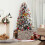 Costway Christmas Tree Collar Box Wooden Tree Box Stand Cover 4