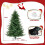 Costway Pre-Lit Artificial Christmas Tree Hinged Christmas Tree 6