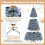 Costway Flocked Artificial Fir Xmas Tree with 300 Pre-Lit RGB LED Lights 8