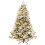 Costway Artificial Xmas Tree Flocked Christmas Tree with 1415 Branch Tips 1