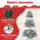 Costway 180 cm Artificial Christmas Tree Pre-lit Hinged Xmas Tree 8