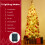 Costway 150 CM Pre-Lit Christmas Tree Hinged Slim Pencil Xmas Tree 8