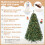 Costway Pre-lit Christmas Tree Artificial Xmas Tree with 1072 Branch Tips 9