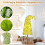 Costway Whimsical Christmas Tree Bendable Artificial Xmas Tree-Lime Green 9