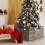 Costway Christmas Tree Collar Box Wooden Tree Box Stand Cover 7