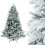 Costway Artificial Xmas Tree Flocked Christmas Tree with 1415 Branch Tips 11