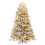 Costway 180 cm Artificial Christmas Tree Pre-lit Hinged Xmas Tree 11