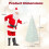 Costway Pre-Lit Artificial Christmas Tree Fiber Optic Xmas Tree 3