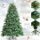 Costway Hinged Life-Like Christmas Tree W/ 450 LED Lights 7