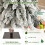 Costway Artificial Christmas Tree Set Flocked Xmas Tree Set 9