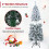 Costway 150 CM Pre-Lit Christmas Tree Hinged Slim Pencil Xmas Tree 11