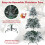 Costway Artificial Xmas Tree Flocked Christmas Tree with 1415 Branch Tips 7