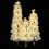Costway Artificial Christmas Tree Set Snow Flocked Xmas Tree Set-White 6