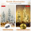 Costway Artificial Christmas Tree Set Snow Flocked Xmas Tree Set-White 8