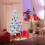 Costway Pre-Lit Artificial Christmas Tree Fiber Optic Xmas Tree 6