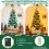 Costway Artificial Hinged Xmas Tree with 350 LED Lights 7