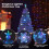 Costway Pre-Lit Artificial Christmas Tree Fiber Optic Xmas Tree 7