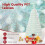Costway Pre-Lit Artificial Christmas Tree Fiber Optic Xmas Tree 8