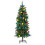 Costway 150 CM Pre-Lit Artificial Christmas Tree Slim Pencil Hinged Xmas Tree 2