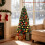 Costway 150 cm Fiber Optic Christmas Tree Artificial Pre-lit Xmas Tree 5
