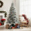 Costway Artificial Christmas Tree Hinged Holiday Tree w/ Lush Branch Tips 7