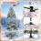 Costway Artificial Christmas Tree Hinged Holiday Tree w/ Lush Branch Tips 8