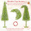 Costway Whimsical Christmas Tree Bendable Artificial Xmas Tree-Lime Green 10