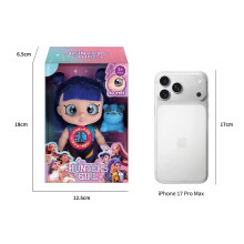 Blue Hair Music Theme Song 5D Eyes and Blue Tiger Doll Weapon Accessories 7-inch K-POP Witcher Doll Toy