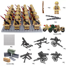 (20PCS French army) Fit Lego WWII Soviet Union German Forces Soldiers Minifigures Kid Toys