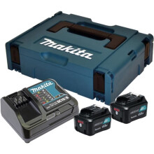 Pack 2 Batterijen BL1041B + DC10SA + Makpac MAKITA - 197641-2