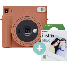 Sofortbildkamera - FUJIFILM - instax SQUARE SQ 1 - Farbe Orange - Integrierter Blitz - Quadratformat