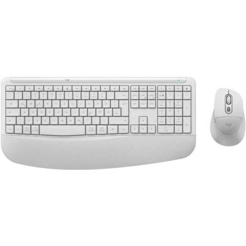 Logitech Teclado - LOGITECH - Comfort Plus MK880 - Inalámbrico (radio/Bluetooth) - ENG - Membranas, blanco
