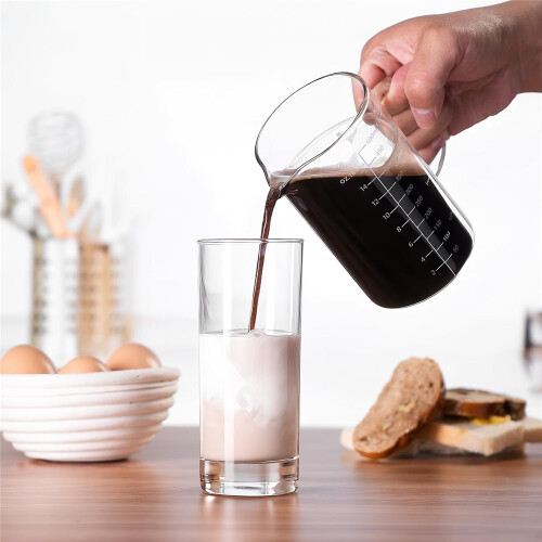 Glass Measuring Cup, 500ML (18OZ, 2 Cups), with Three Scales 2