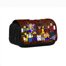 (1) 99 Nights in the Forest Double-Layer Pencil Case, Large Capacity Student Pouch, Waterproof Durable Pen Bag