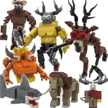 (899) Forest 99 Nights Building Blocks Set Forest Deer Owl Survival Game Collectible Model Toy Figure