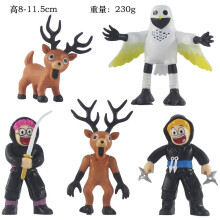 (8pcs) The Forest 99 Nights Elk Figure Toy Survival Horror Game Collectible Resin Statue Model Desk Decor for Gamers