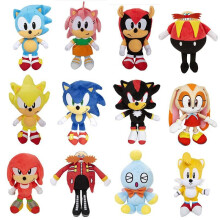 (25cm wonder woman amy) Sonic Plush Toy Super Sonic Hedgehog Stuffed Animal Soft Doll Cute Plushie Birthday Gift for Kids 35cm/45cm