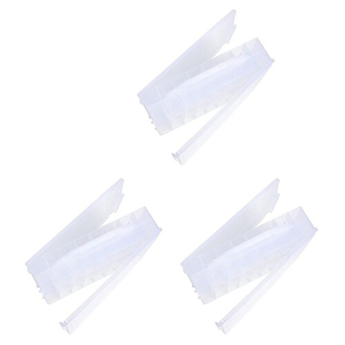 3X Nail Polish Organizer Holder,Portable Universal Clear Double Side Organizer and Thread Case for 48 Bottles Adjustable