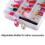 3X Nail Polish Organizer Holder,Portable Universal Clear Double Side Organizer and Thread Case for 48 Bottles Adjustable 6